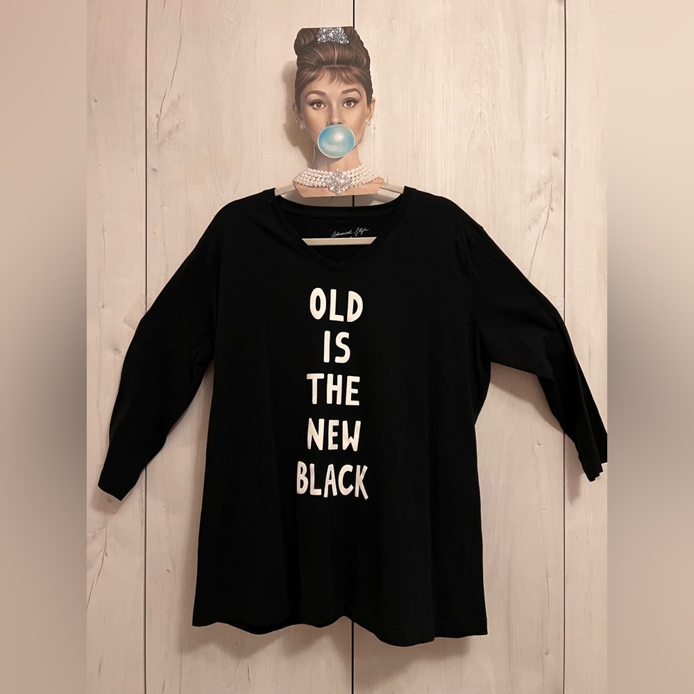 Fanny Karst Black 3/4 sleeve T-shirt